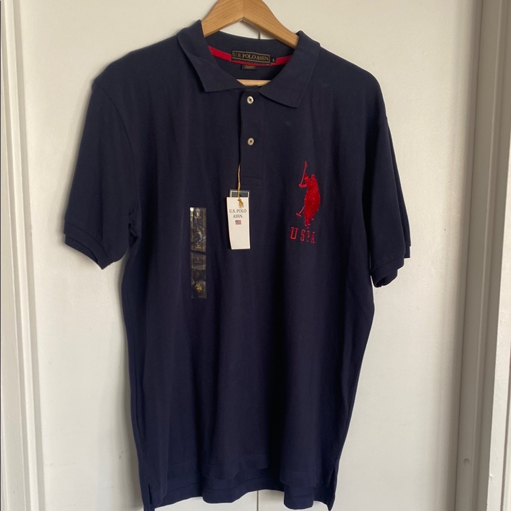 Polo by Ralph Lauren Men's Navy Blue Polo Shirt (new with tags)